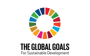 the global goals logo.